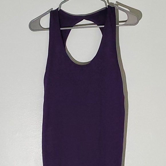 Zyia Plum Twist Tank Large - Picture 1 of 3